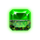 crazy gems christmas green gem symbol icon
