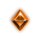 crazy gems christmas orange gem symbol icon