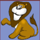 crazy monkey lion symbol icon