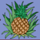 crazy monkey pineapple symbol icon