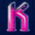 crazy scientist k symbol icon