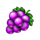 crazy wild fruits grape symbol icon