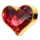 crime town ruby heart symbol icon