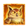 crimson castle owl symbol icon