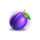 crown of fortune purple plum symbol icon