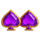 crown strike hold and win gem spades symbol icon