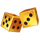 crown strike hold and win gold dice symbol icon