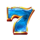 crown triumph 7s hold and win blue seven symbol icon