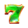 crown triumph 7s hold and win green seven symbol icon