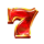 crown triumph 7s hold and win red seven symbol icon