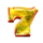 crown triumph 7s hold and win yellow seven symbol icon