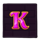 crowned corners k symbol icon