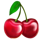 crowns and stars cherry symbol icon