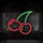 crypto crown 20 cherry symbol icon