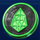 crypto fortune green coin symbol icon