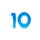 crypto gold 10 symbol icon
