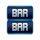 crystal 777 deluxe bars symbol icon