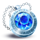 crystal ball flaming link crystal symbol icon