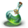 crystal ball flaming link potion symbol icon