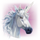 crystal ball flaming link unicorn symbol icon