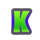 crystal fruits k symbol icon