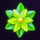 crystal lotus green crystal symbol icon