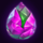 crystal lotus purple crystal symbol icon