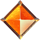 crystal mine orange symbol icon