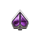 crystal mirror spade symbol icon