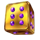 crystal skull dice 6 symbol icon