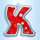 crystal waters k symbol icon