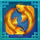 cyber dragon golden koi symbol icon