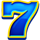cycle of luck blue seven symbol icon