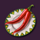 dancing dead chillies symbol icon