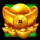 dancing drums gold symbol icon