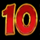 dancing drums ten symbol icon