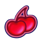 dancing joker cherry symbol icon