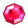 dazzle me powerpoints red jewel symbol icon