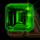 dazzling box green symbol icon