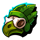 dead gun head symbol icon