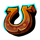 dead gun horseshoe symbol icon