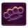deadly gangster style purple knuckles symbol icon