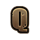 deadly gangster style q symbol icon