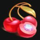 deco diamonds deluxe cherry symbol icon