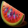 deco diamonds watermelon symbol icon