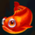 deep descent red fish symbol icon