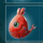 deep oceans red fish symbol icon