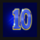 demon diamond blue 10 symbol icon