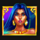 demon diamond blue hair lady symbol icon