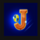 demon diamond orange j symbol icon